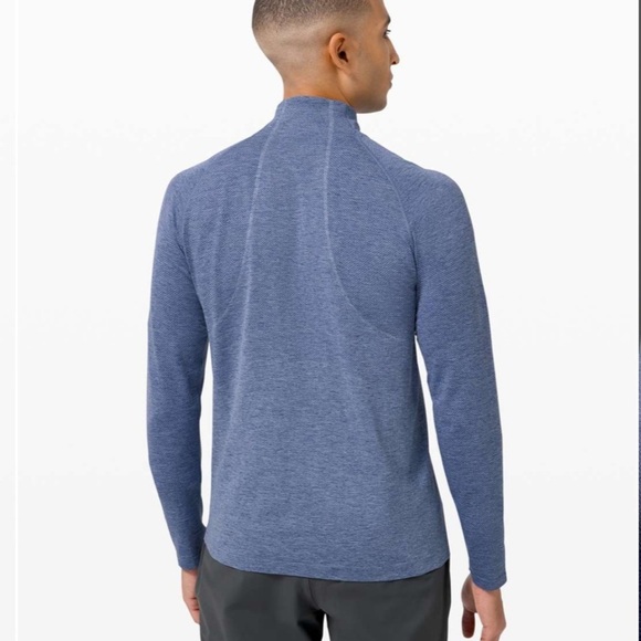 lululemon Metal Vent Tech 1/2 Zip 2.0 Tempest Blue Medium - Picture 2 of 16